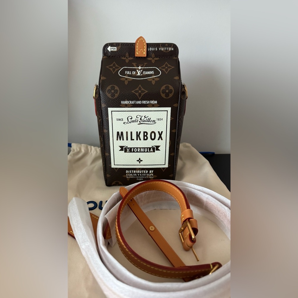 Milk Box Brown Bag- Brand New